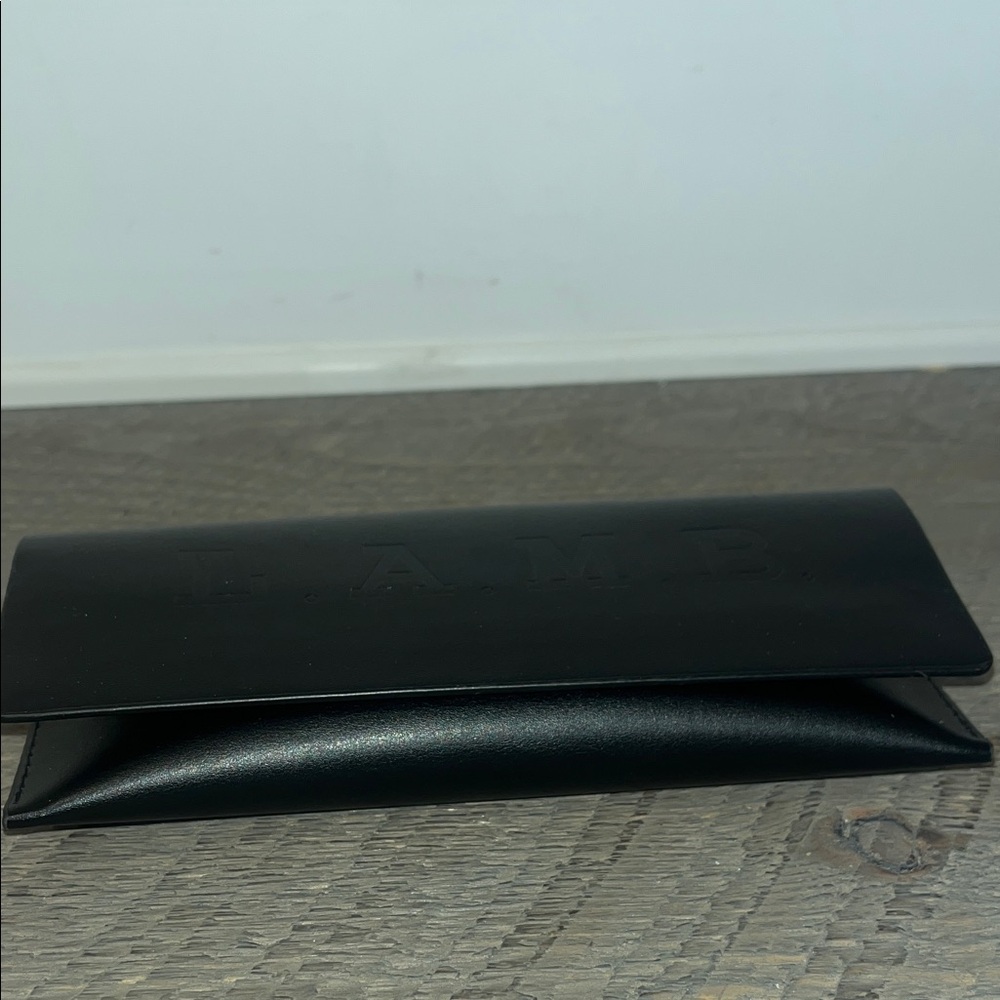L.A.M.B. Elegant Black Leather Sunglass Case - Picture 6 of 6